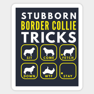 Stubborn Border Collie Tricks - Dog Training Sticker